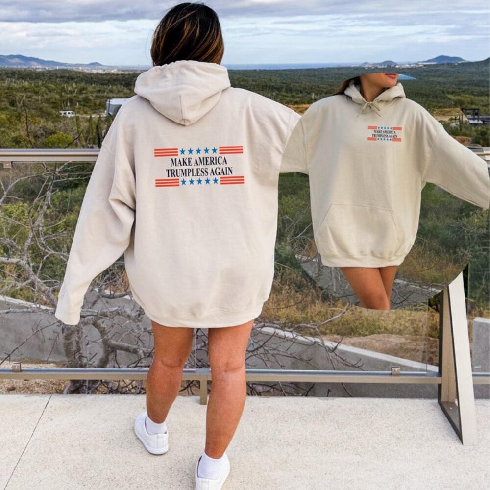 Make America Trumpless Again Hoodie, Anti-Trump Hooded, Anti Republican Sweatshi